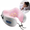 coussin masseur cervical rose